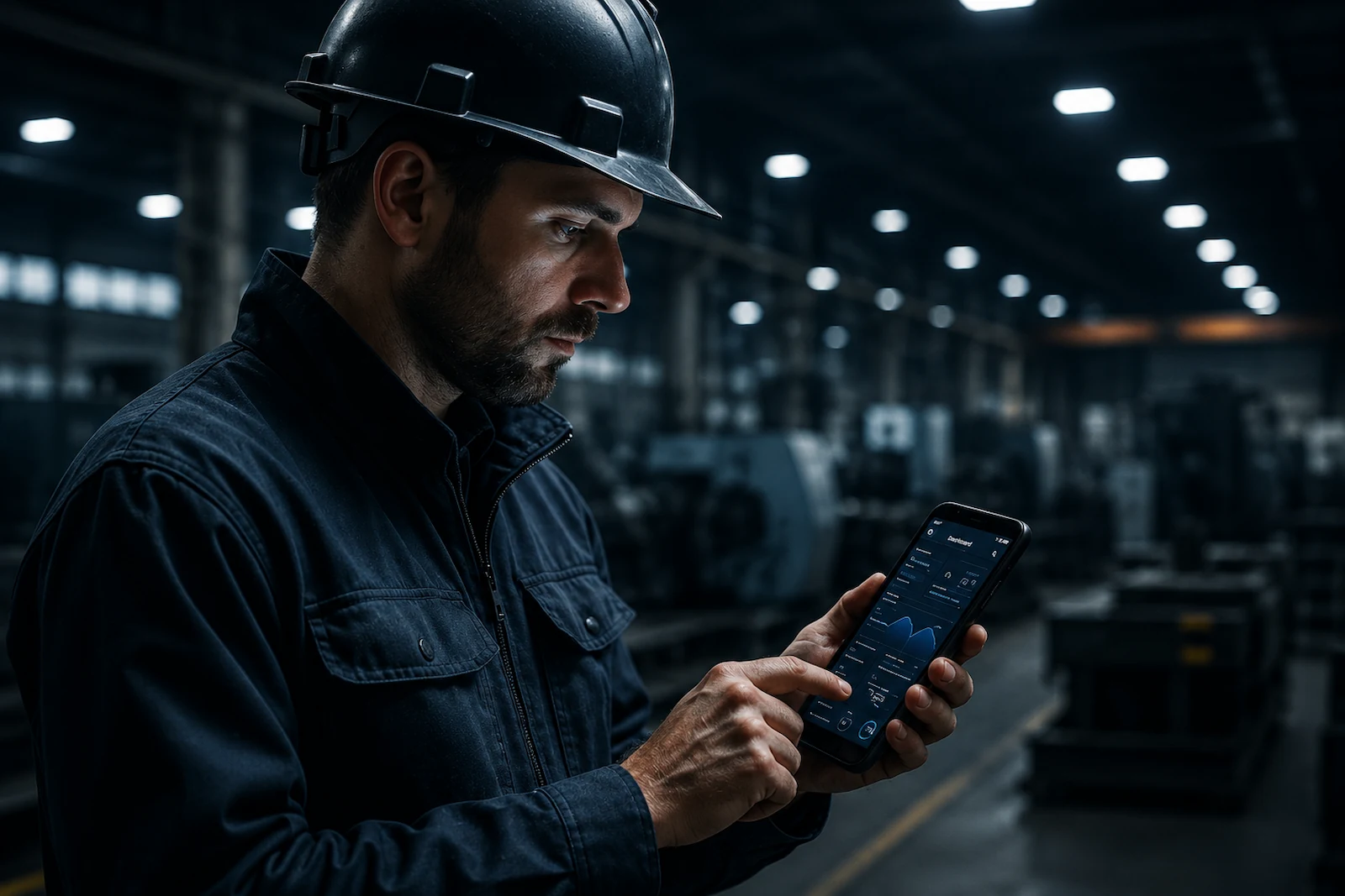 iZ-CORE Mobile App — industrieller Einsatz auf Tablet im Maschinenbau
